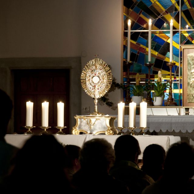 Jesus, sanft und demütig von Herzen, mache unser Herz gleich deinem Herzen.