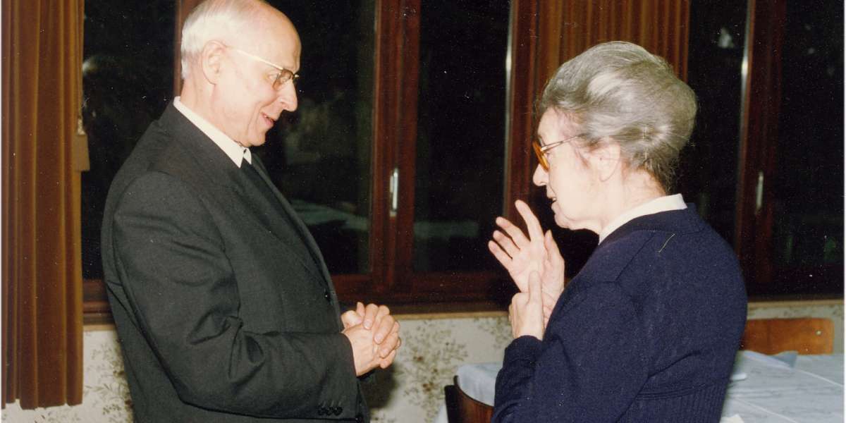 1991, Begegnung von Prof. Scheffczyk und Mutter Julia Verhaeghe