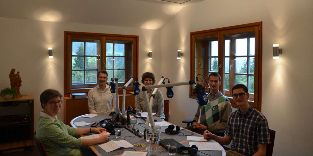 im Studio von Radio Horeb in Balderschwang