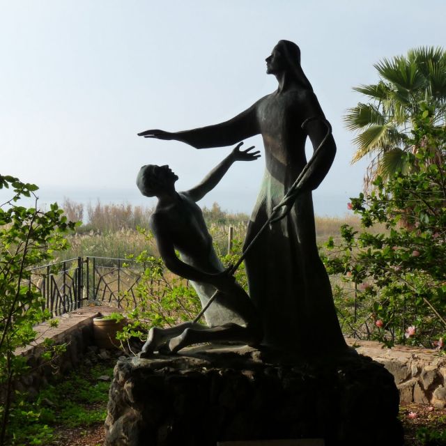 Berufung des Petrus - Skulptur am See Genesareth
